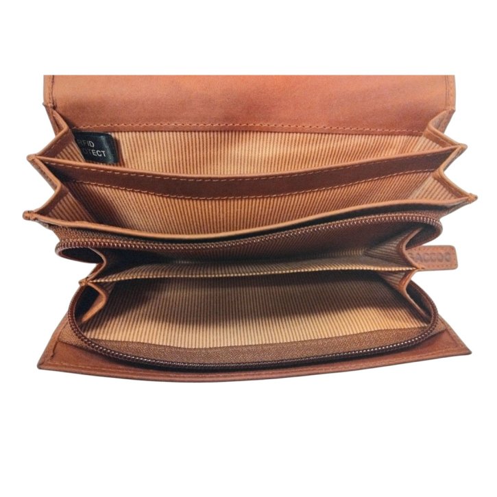 Saccoo YEN Damenbörse cognac